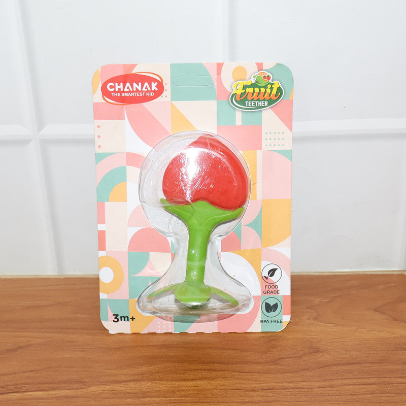 Strawberry-Shaped Silicone Teether for Babies – BPA-Free, Safe and Soft