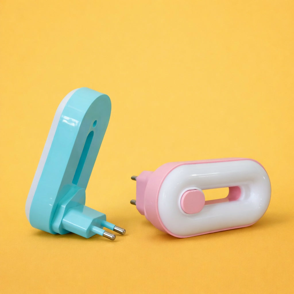 Plug-In LED Night Lamp for Bedroom | Soft Glow Wall Socket Night Light (ANY COLOR)