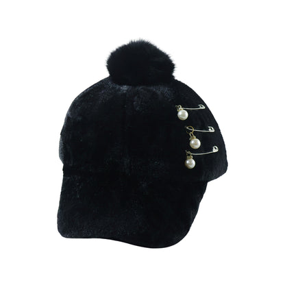 Winter fur cap styled on mannequin