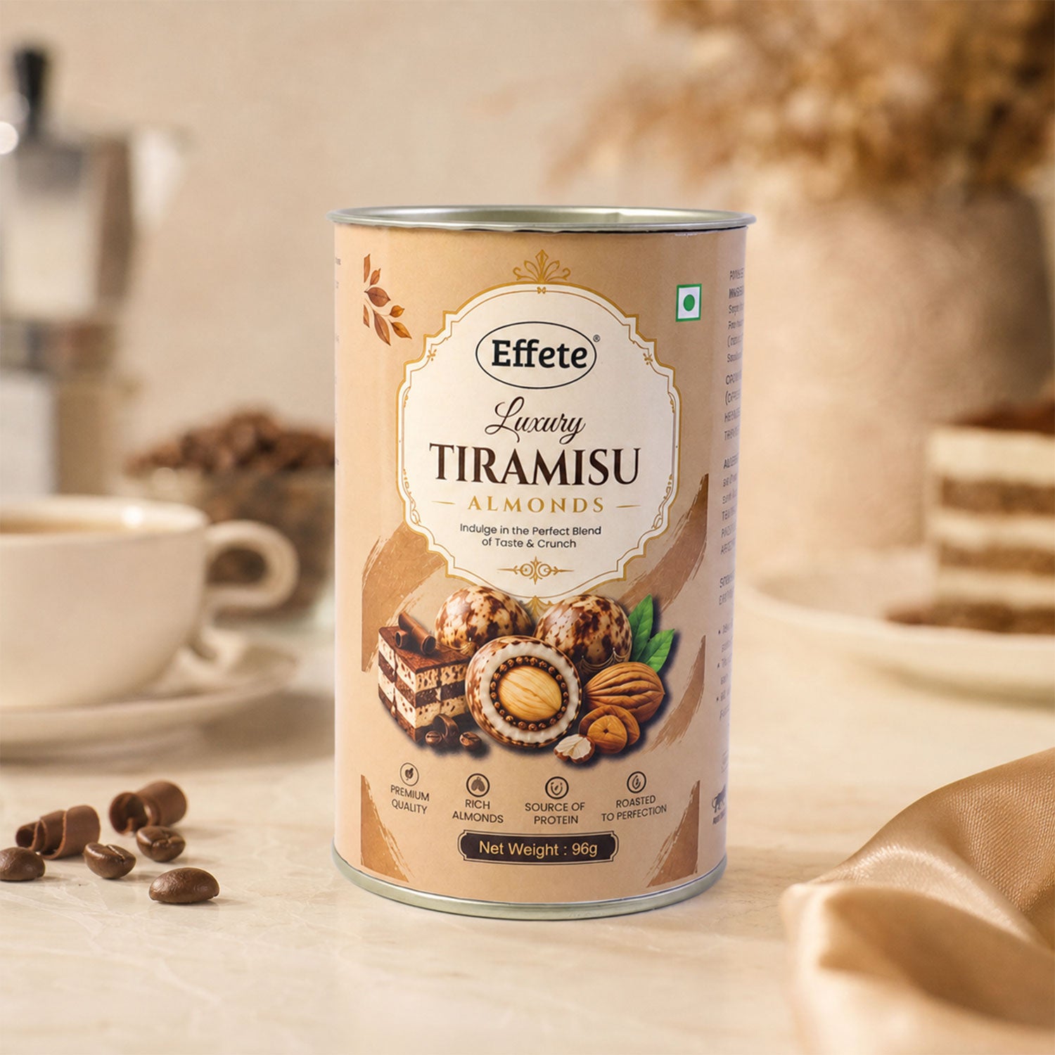 Premium Effete Luxury Tiramisu Almonds Chocolate (96 Gm)