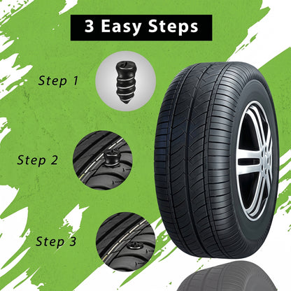 Tire repair nail rubber seal