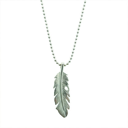Trendy Feather Chain Pendent for Mens