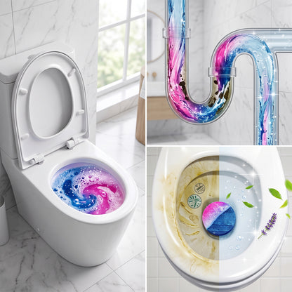 Toilet Bowl Cleaning Block, Tank Cleaner Tablet, White Peach Fragrance (1 Pc)