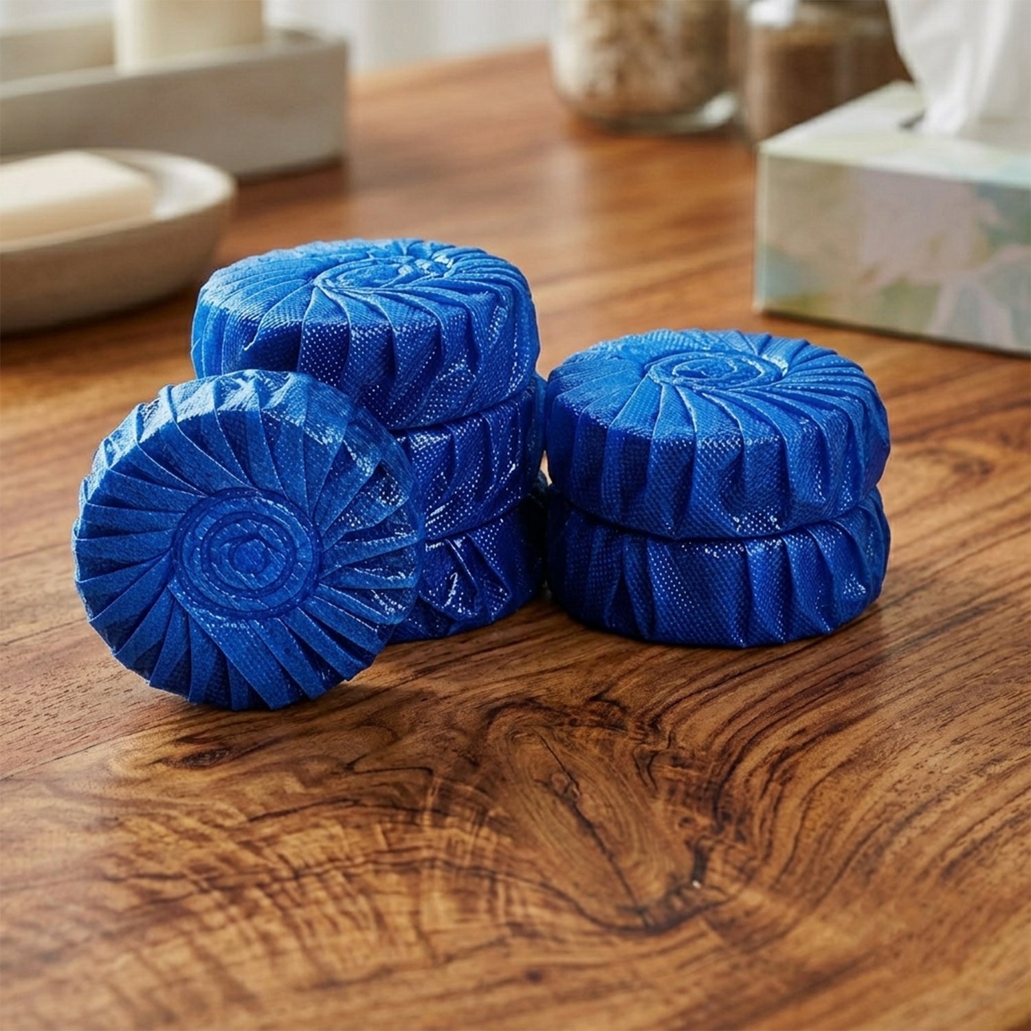 Blue Toilet Cleaner Tablets for Automatic Toilet Bowl Cleaning (10 Pc)