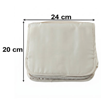 Premium Foldable Travel Pouch Bag Hanging Toiletry Organiser Kit (1 Pc)