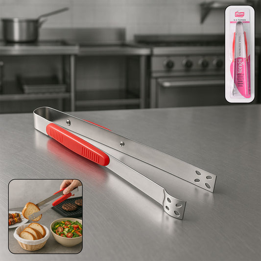 Supermom Premium Stainless Steel Multipurpose Kitchen Tongs (1 Pc)