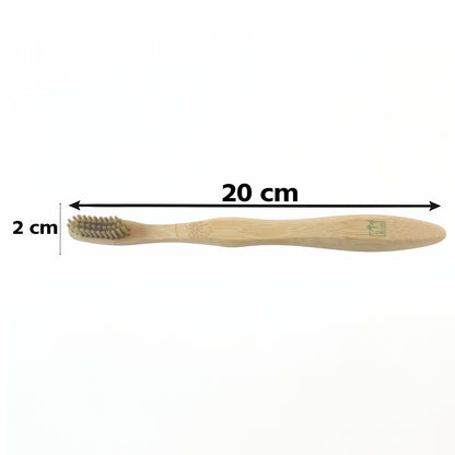 Soft Bristle Bamboo Toothbrush, Eco-Friendly Wooden Toothbrush for Travel (1 Pc)