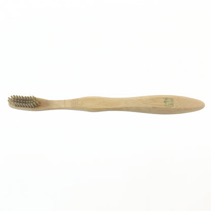 Soft Bristle Bamboo Toothbrush, Eco-Friendly Wooden Toothbrush for Travel (1 Pc)