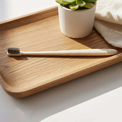 Wheat Straw Soft-Bristle Toothbrush for Deep Cleaning & Dental Care (1 Pc)