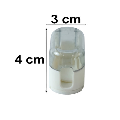 Portable Plastic Toothbrush Holder Wall Mounted Dust Cover Case (2 Pc)