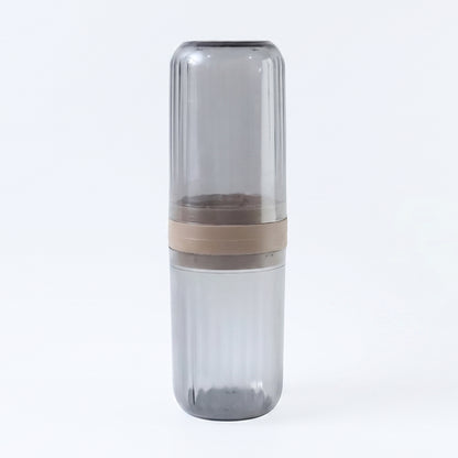 Reusable portable folding cup for travel oral care