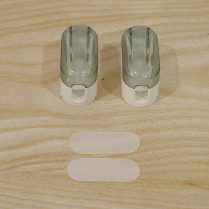 Portable Plastic Toothbrush Holder Wall Mounted Dust Cover Case (2 Pc)