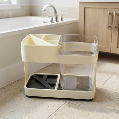 Multipurpose Toothbrush & Toothpaste Stand Holder (1 Set)