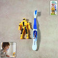 Kids Toothbrush Set – Soft Bristles with Fun Cartoon Robot Toy