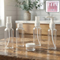 Travel Cosmetic Bottle Set – 5-in-1 Refillable Toiletry Containers