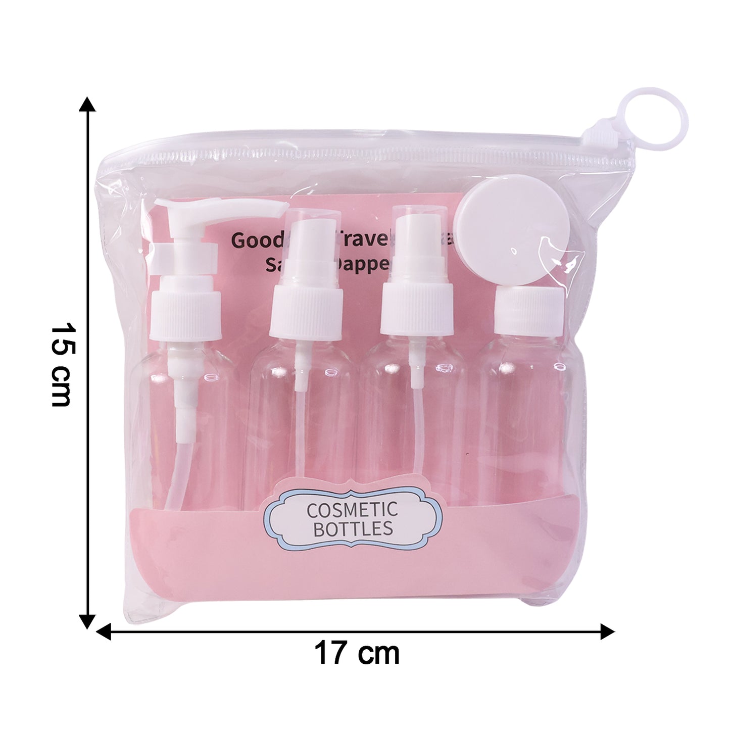 5-in-1 Refillable Travel Cosmetic Bottle Set