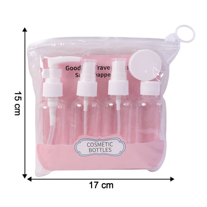 5-in-1 Refillable Travel Cosmetic Bottle Set