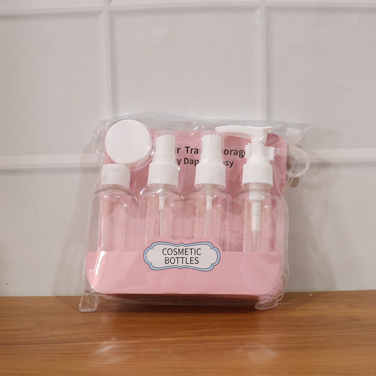 5-in-1 Refillable Travel Cosmetic Bottle Set