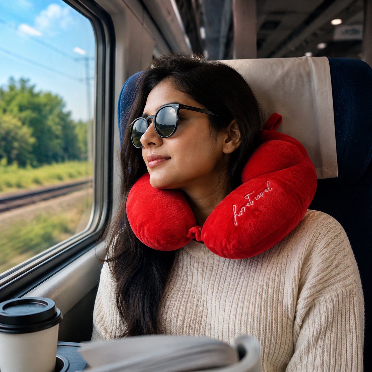 Premium U-Shaped Travel Neck Pillow (1 Pc)