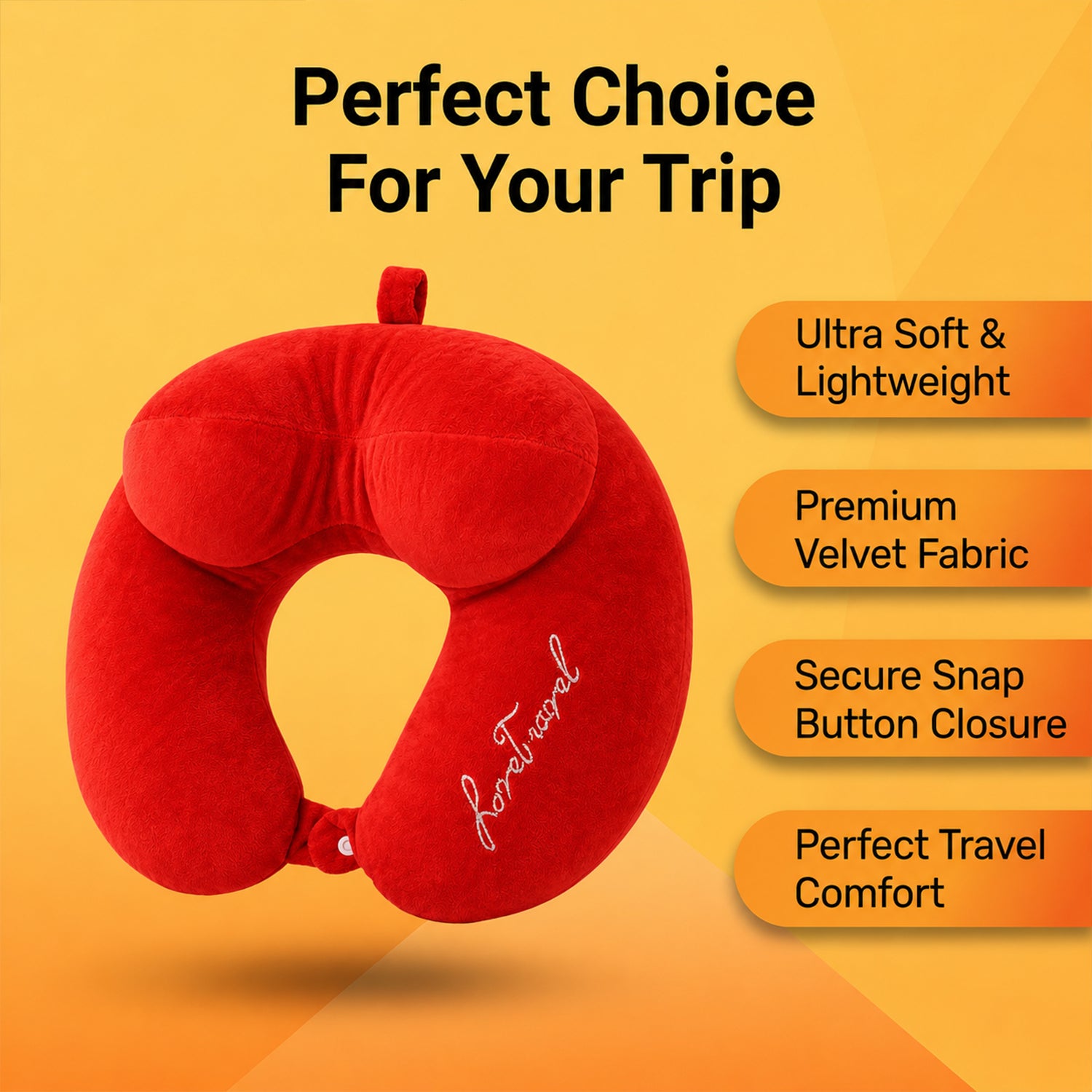 Premium U-Shaped Travel Neck Pillow (1 Pc)