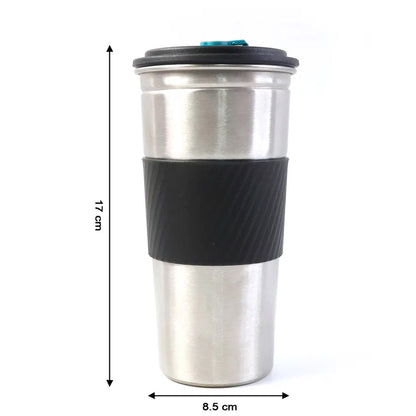 Stainless Steel Travel Tumbler – Leak-Resistant, 500ml Capacity