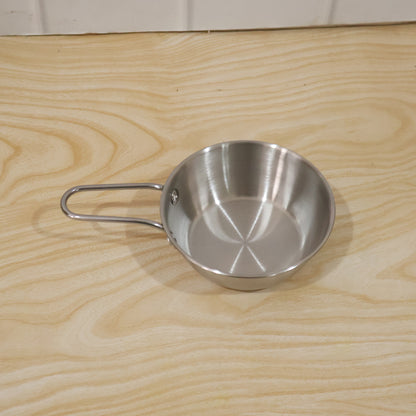 Stainless Steel Small Tadka Pan with Long Handle for Tempering 11 cm (1 Pc)