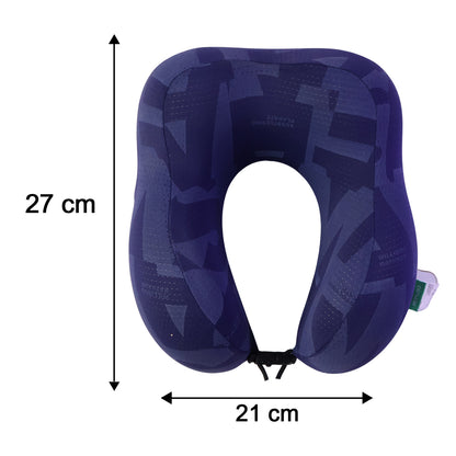 U-Shaped Travel Neck Pillow, Memory Foam Support Pillow with Adjustable Toggle (1 Pc)