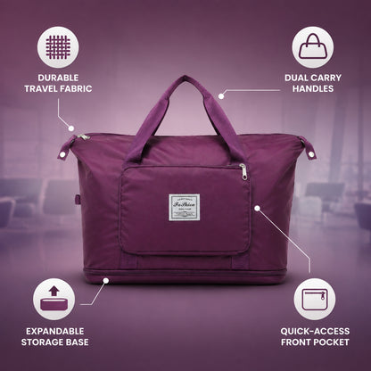 Foldable Travel Bag – Expandable, Waterproof Weekender | FERVENT