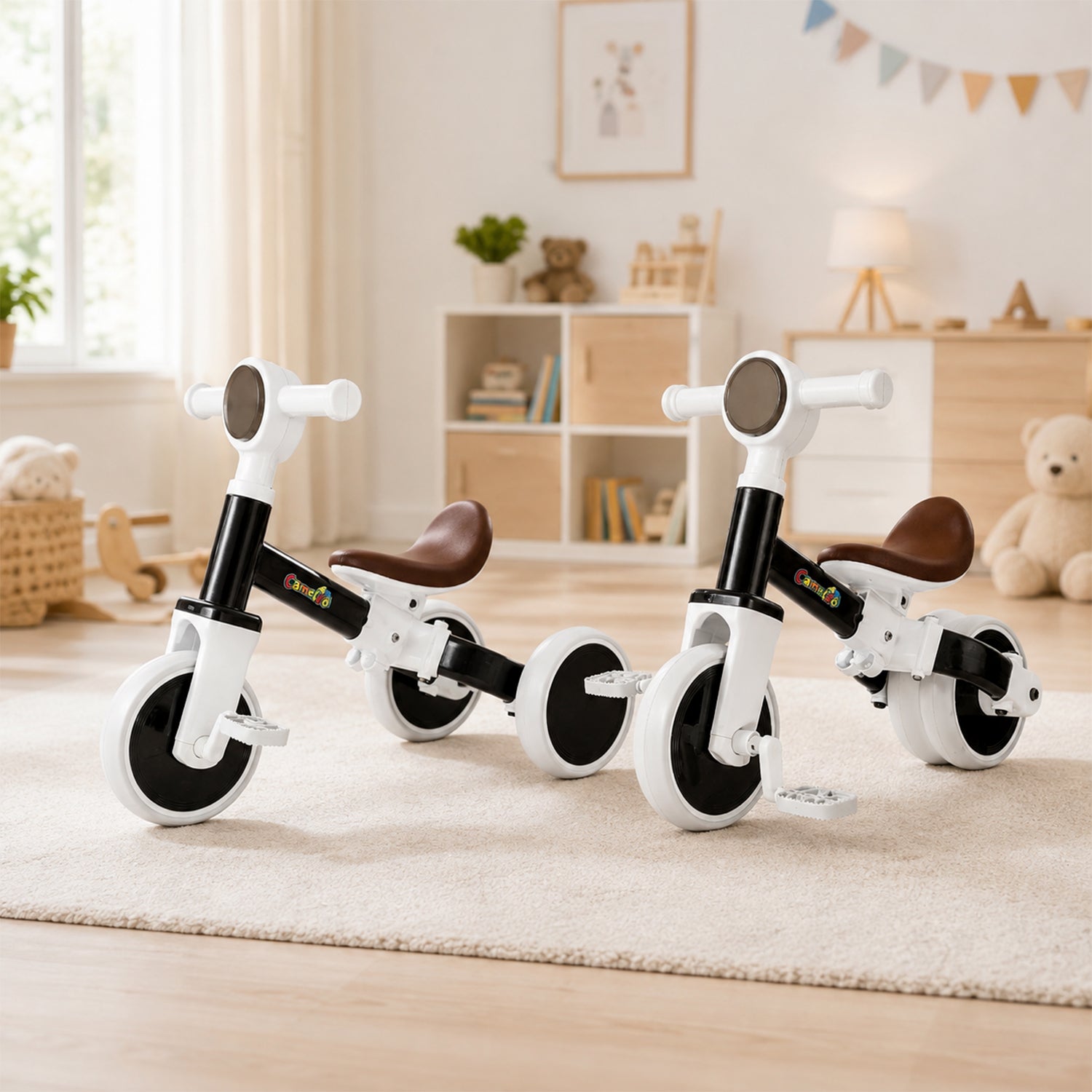 Kids Tricycle with Adjustable Seat Pedal Ride On Bicycle for Toddlers Boys & Girls