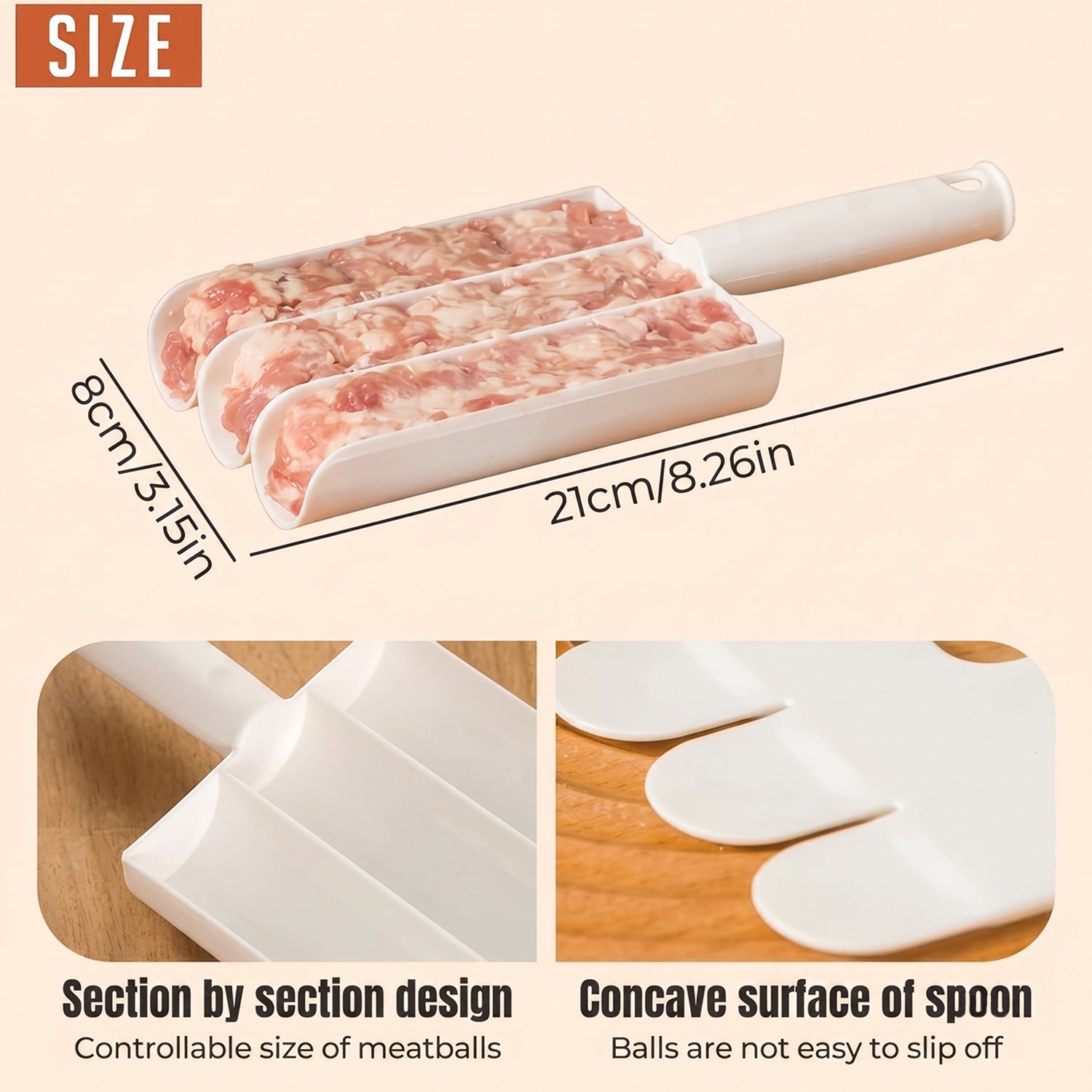 Fritter Maker – Multifunction Scoop for Donuts & Cake Balls | XcelCraft