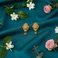 Golden Jhumka Earrings – Traditional Elegant Drops for Women