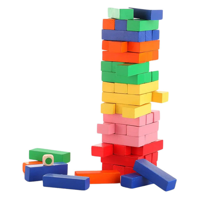 Aditi Colourful Tumbling Tower Game for Kids & Family – Skill-Building Balance Blocks Set