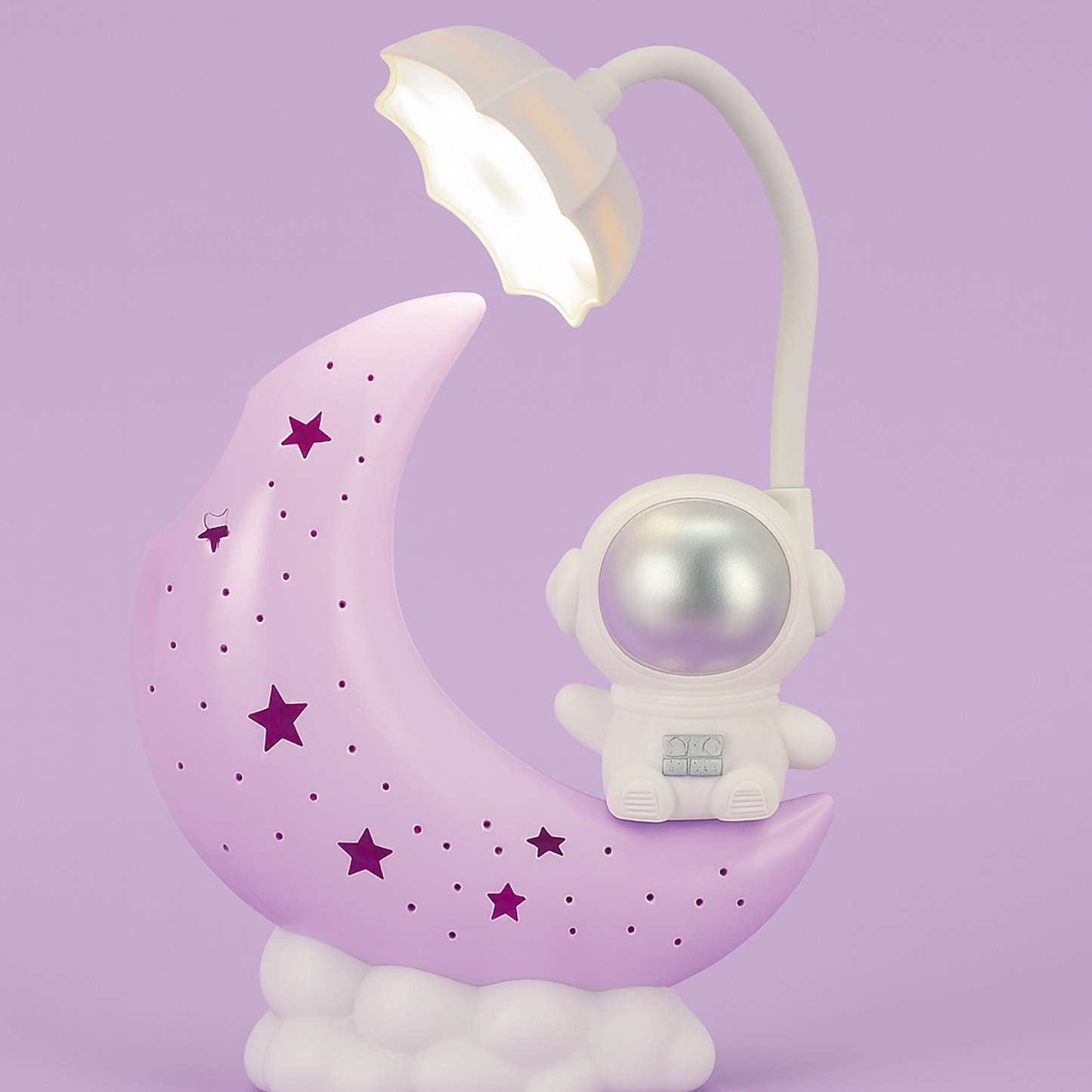 Astronaut Moon LED Night Lamp for Kids Bedroom & Baby Nursery Decor