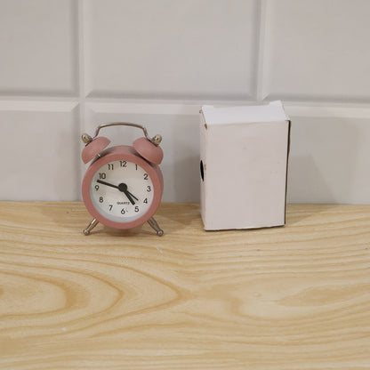 Mini Twin Bell Analog Alarm Clock Vintage Table Desk Loud Ringer (1 Pc)