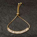 Sparkling Gold Finish AD Bracelet – Elegant and Trendy for Women