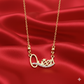 Queen Necklace Gold Plated with AD Stones – Elegant Statement Jewelry