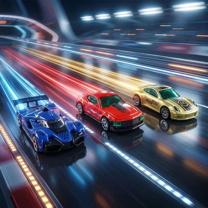 Die-Cast Racing Car Trio Set – High-Speed Mini Metal Cars for Kids (Pack of 3)