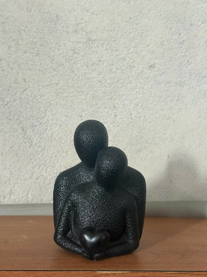 Couple Holding Heart Abstract Decorative Showpiece for Home and Office