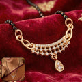 Mangalsutra Pendant – Elegant Stone-Embellished Design for Daily Wear