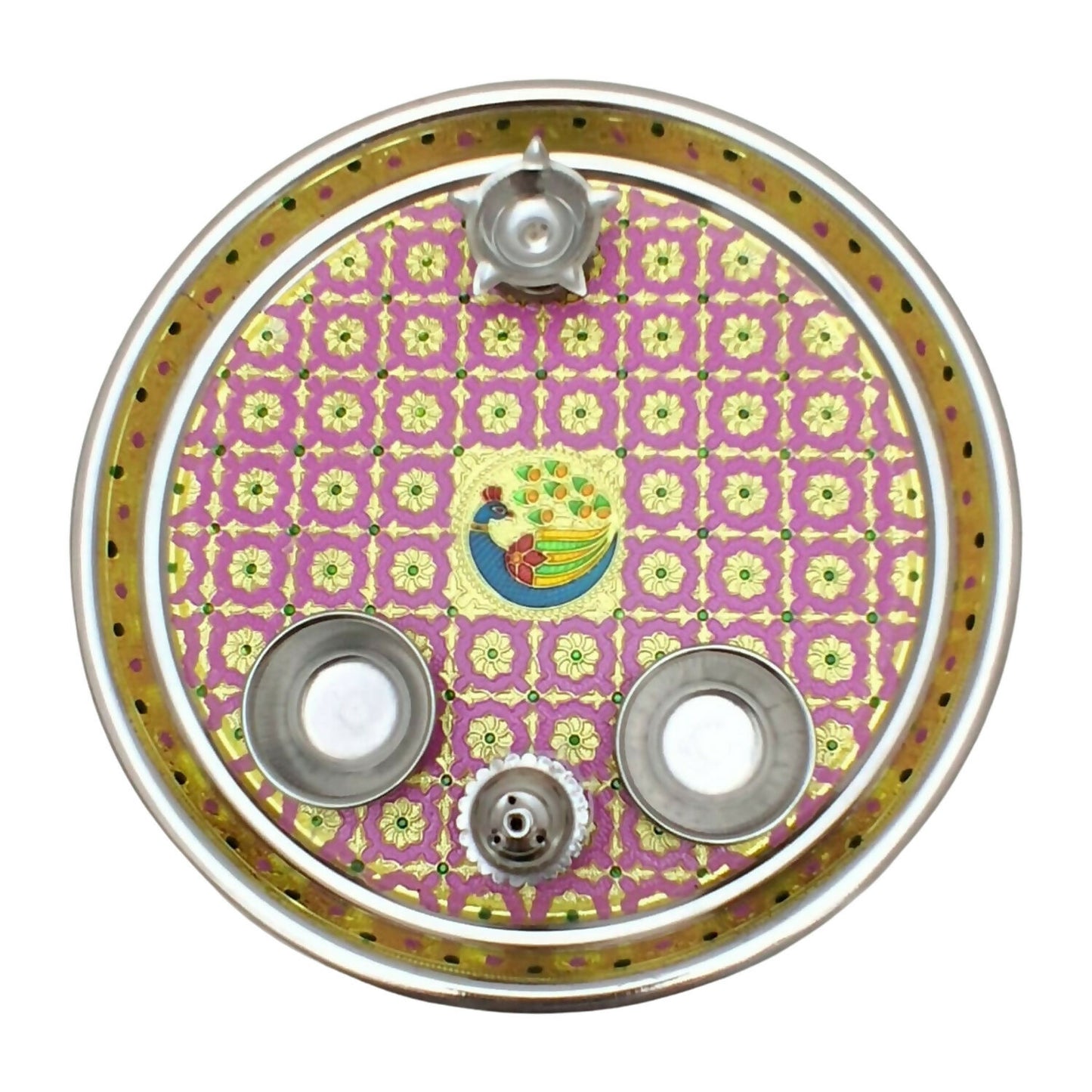 Pink Pooja thali- 04
