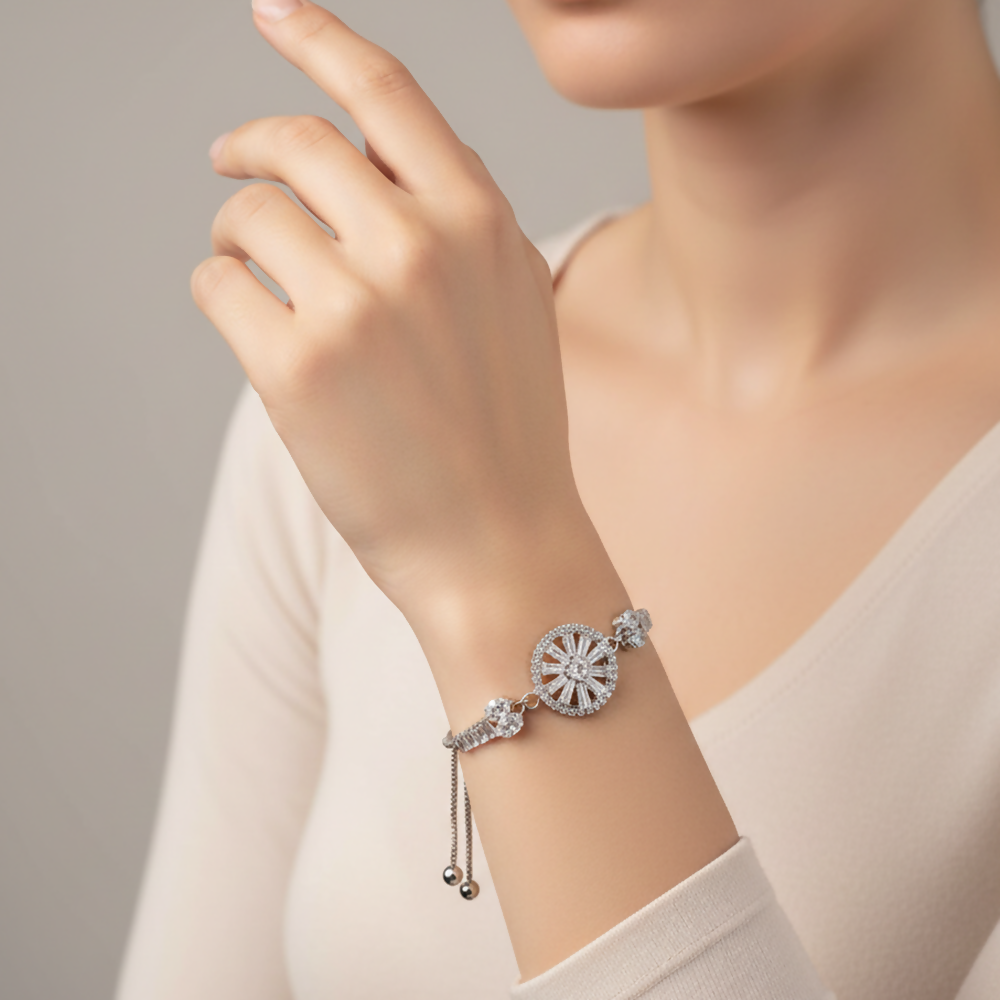 Designer AD Floral Bracelet perfect for party wear