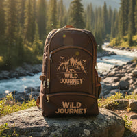 Wild Journey Durable Multicolor Trekking Backpack - 40L Trekking bag with, Mountain Bear Logo Rucksack for Camping, Travel & Outdoor Adventures