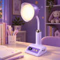 Rechargeable LED Desk Lamp with Digital Display & Adjustable Neck