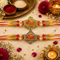 Shree Ram Designer Rakhi for Brother with Pearl Stone Work