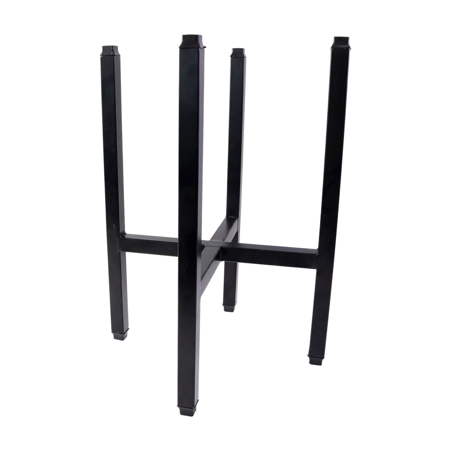 Modern Metal Floor Plant Stand for Indoor Home & Living Room Décor (10x10x15 Inch)