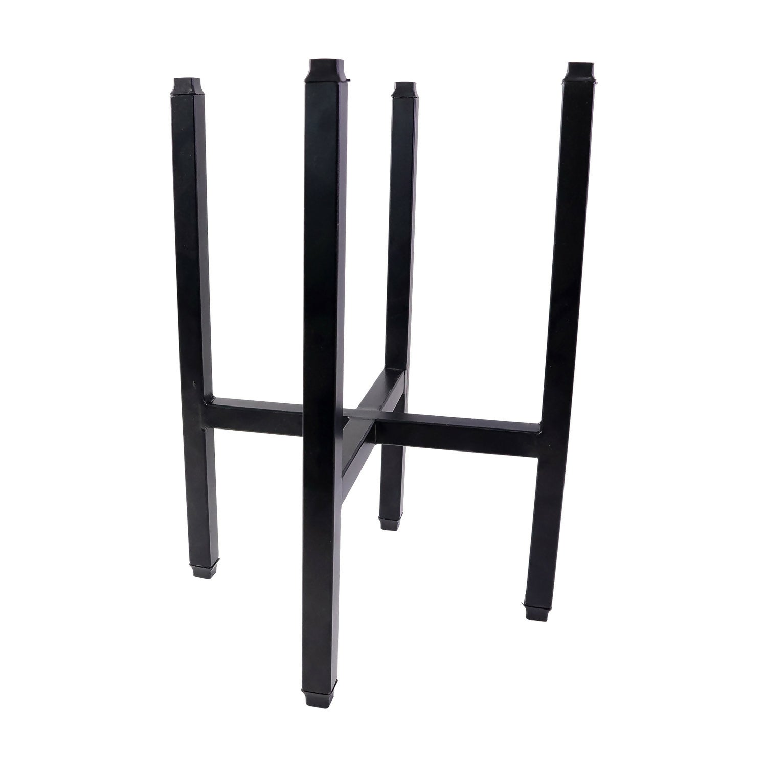 Modern Metal Floor Plant Stand for Indoor Home & Living Room Décor (10x10x15 Inch)