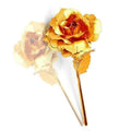Golden Roses Set of 3 – Elegant 24K Gold Foil Forever Roses