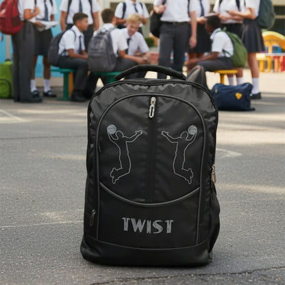 TWIST Stylish Multicolor Backpack for Men & Boys | School, College & Travel Bag with Multiple Compartments | Durable Sports Design