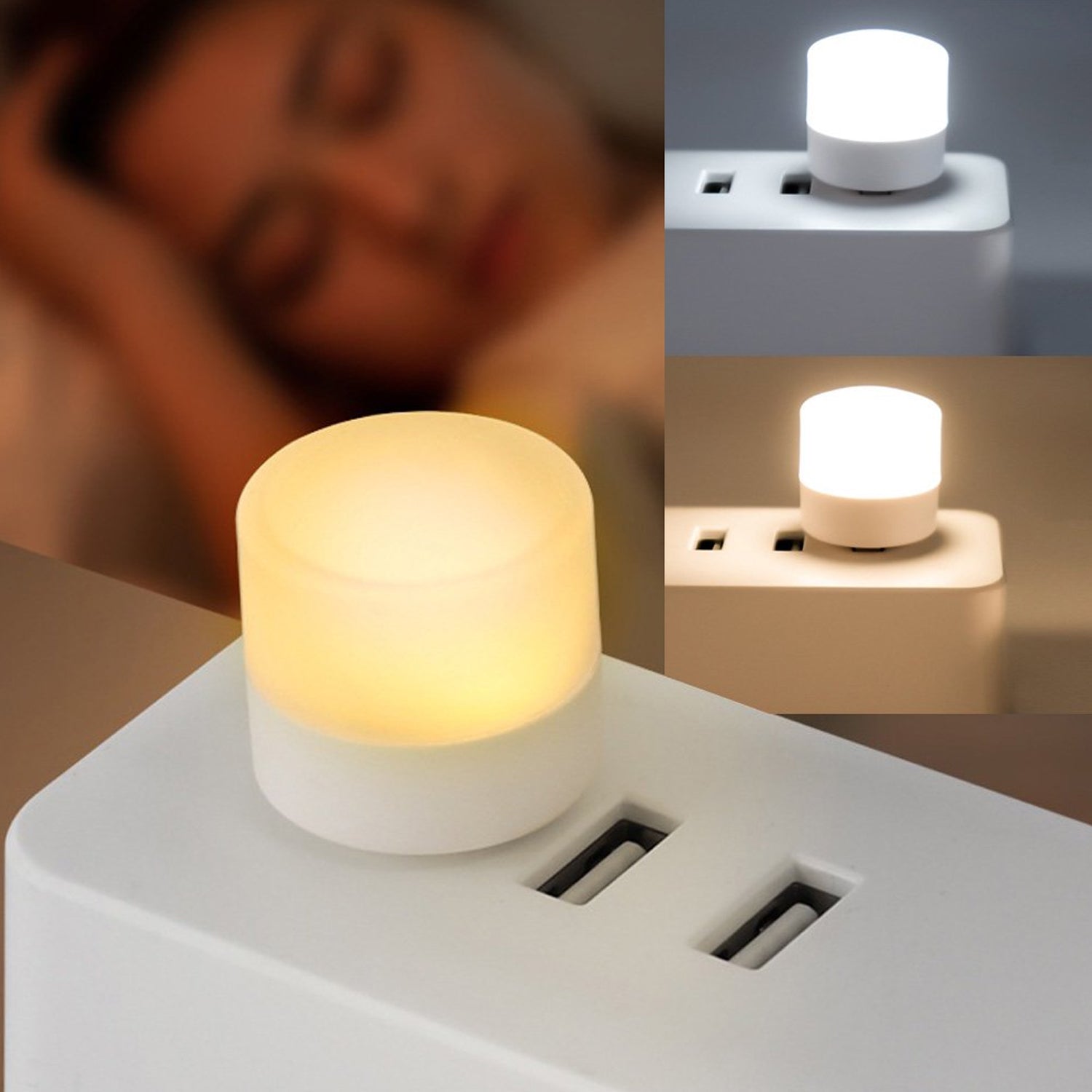 Mini USB LED Night Light - (2 Pc / Set)