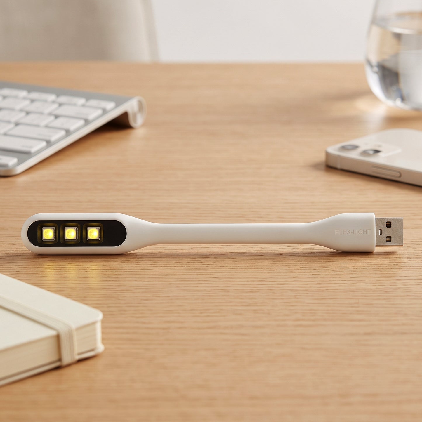 Mini Flexible USB LED Light Gooseneck Reading Lamp for Laptop (1 Pc)